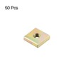 sourcing map 50 Pieces Square Nuts M3 x 8 mm