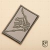 Bluyellow 2Pcs Subdued Shaka Hand Patch, Embroidered Skeleton Hand Shaka