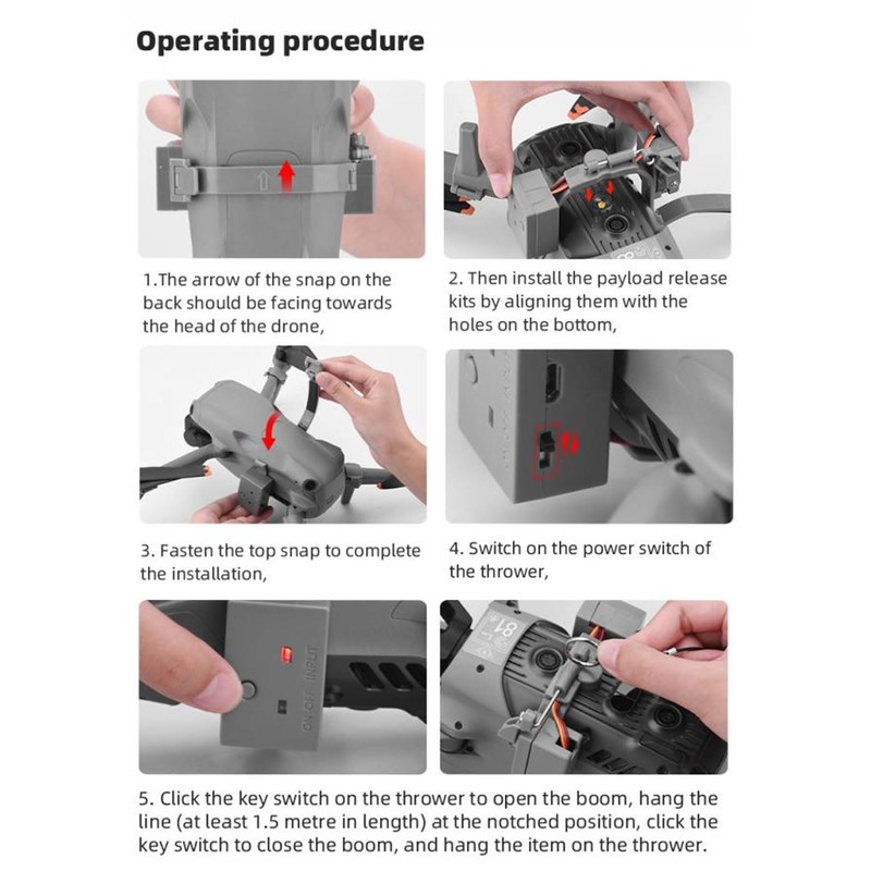Zhjvihx Drone Airdrop System for Mavic AIR 3, 500g Load,