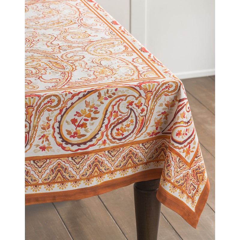Maison d' Hermine Palatial Paisley 100% Cotton Tablecloth Kitchen Dining