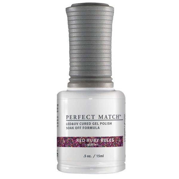 LECHAT Perfect Match Nail Polish, Red Ruby Rules, 0.500 Ounce