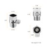 Chrome Water Flow Control Valve, G1/2" Shower Head Flow Control