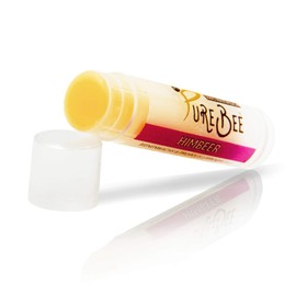 Lip Balm Raspberry with Beeswax & Propolis, Natural Lip Care Handmade in Baden-Württemberg, with Jojoba, Avocado & Apricot Kernel Oil, PureBee (Raspberry, 1 Pen)