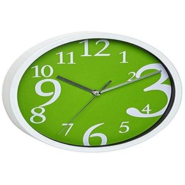TFA Dostmann TFA 60.3034 Analogue Wall Clock with Silent Movement, green