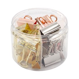 Binder Clips Paper Clamps Paper Clips, 1.26inch (32mm), 3 Colored Set, 18 Pcs Large Size Office Clips for Home School and Business