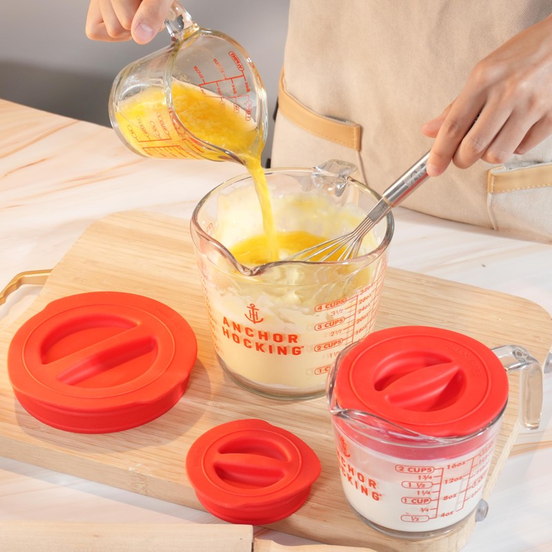 Silicone Replacement Lid Only Fit For Anchor Hocking 2-Cup/500 ML