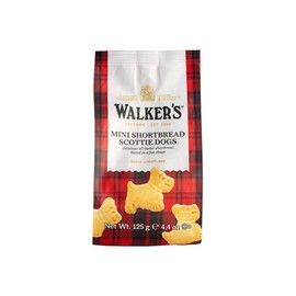 Pure Butter Shortbread Mini Scottie Dogs By "Walkers" (2) 4.4oz Bags