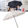 Large Umbrella Automatic Open 16 Ribs Waterproof with Cover Long