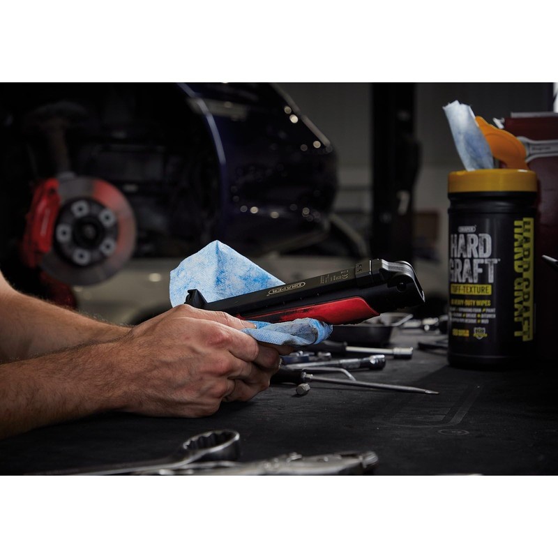 Draper 12436 Hard Graft Multipurpose Tuff-Texture Wipes (Tub of 80)