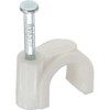 InLine® 44020B Cable Clips 8 mm Round White Pack of
