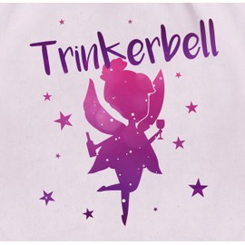 Shirtracer - Gym Bag Backpack - JGA Stag Night Women - Trinkerbell I Alcohol Fairy Drinker Belle I Drinker Bell Fairy, 2 Pastel Pink, Unit size