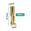 VGOL 100pcs Car Speaker Mini Toggle Switch 2.2mm Female Quick