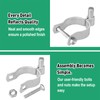 2 Pack Adjustable Gate Hinges for 1-3/8" & 2-3/8" Pipe