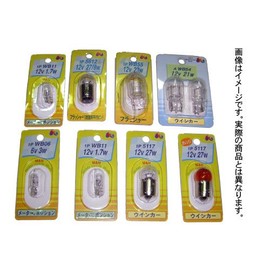 M&Hマツシマ 電球 12V3.4W パープル T10 ウェッジ 1個入 1PWB12PP