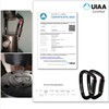 FresKaro 25kN UIAA Certified Climbing Carabiner Clips, 4inches Auto Locking,