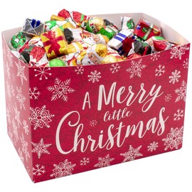 MADE IN USA Individually Foil-Wrapped Christmas Milk Chocolates (Assorted - 2 lb) (Merry Little Christmas)