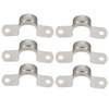 100pcs 25mm U Shaped Saddle Clamp Air Tube Conduit Clips