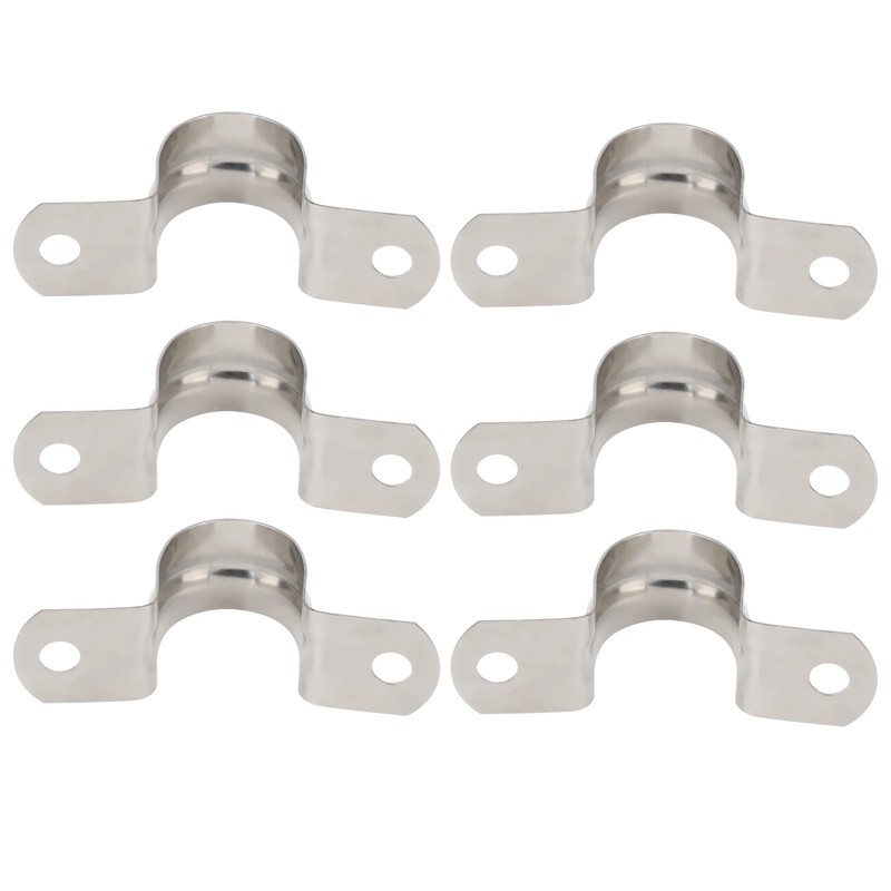 100pcs 25mm U Shaped Saddle Clamp Air Tube Conduit Clips