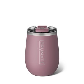 BrüMate Uncork'd 100% Leak-Proof 14oz Insulated Wine Tumbler with Lid - Vacuum Insulated Stainless Steel Wine Glass - Perfect For Travel & Outdoors (Rose Taupe)