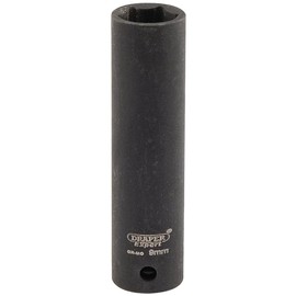 Draper 5187 1/4" Square Drive Expert Hi-Torq Metric Deep Impact Socket, 9 mm Size