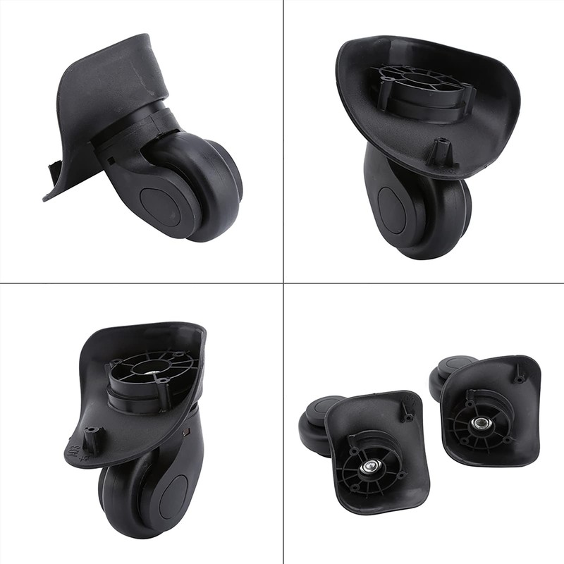 Suitcase Wheel, Flexible Replacement Luggage Wheels, 2 Pieces, Double Roller