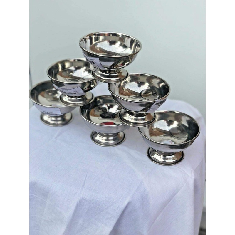 HomeGoods Stainless Steel Ice Cream Sundae Gelato Kulfi Pudding Desert