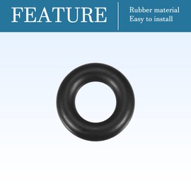 QUARKZMAN Nitrile Rubber Sealing Washer 16 mm x 8 mm x 4 mm for Tap Plumbers Repair Seal Connection, Black Pack of 10