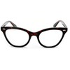 AStyles Vintage Inspired Half Tinted Frame Clear Lens Cat Eye
