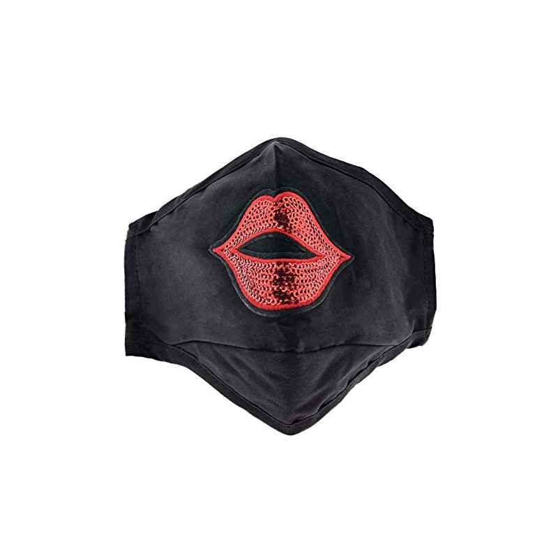 Zac's Alter Ego Non Medical Sequined Lip Breathable Cotton Face