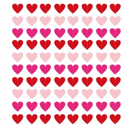 Heart Garland Decor for Valentines Day Decorations,8 Strings Hanging Heart Banner for Romantic Party Decor for Home Bridal Shower Anniversary Wedding Birthday (A)