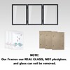 3 Picture Frame 5x7 Black Triple Hinged MDF Wood with