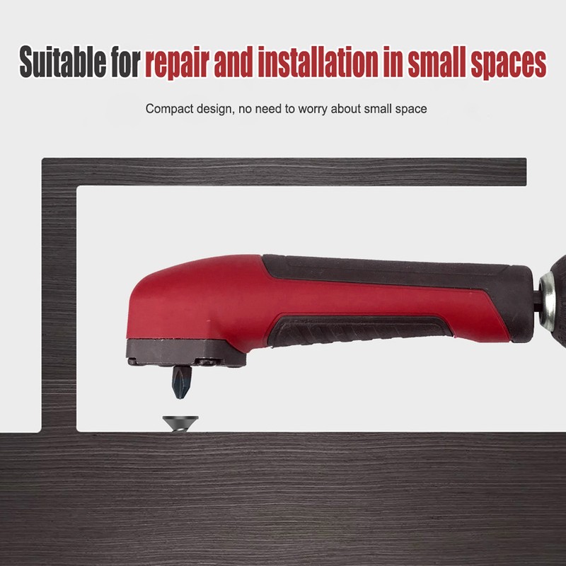 Right Angle Drill Adapter Hex Interface Electric Screwdriver Corner Attachment