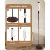 EDISHINE LED Floor Lamp for Living Room, 63.7in Modern Standing