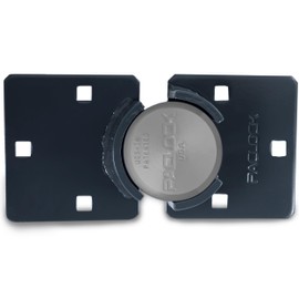 PACLOCK's UCS-7A/770 Hasp and Puck Kit, High Performance 6-Pin Cylinder, One Lock Keyed to a Number U-Pick! w/ 2 Keys, Silver Anodized Aluminum, Double Coated Grey Hasp