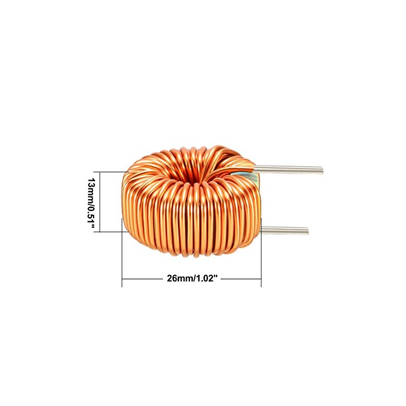 sourcing map Horizontal Toroid Magnet Inductor Monolayer Wire Wind Winding