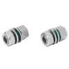 2Pcs Cable Connectors Waterproof Stainless Steel Cord Head Adapters for