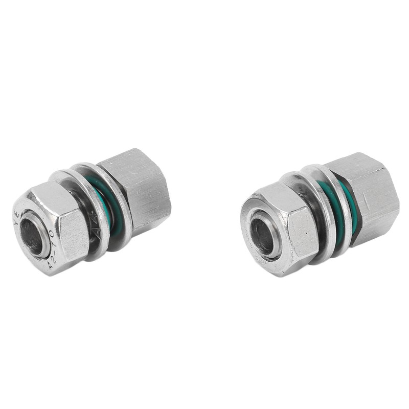 2Pcs Cable Connectors Waterproof Stainless Steel Cord Head Adapters for