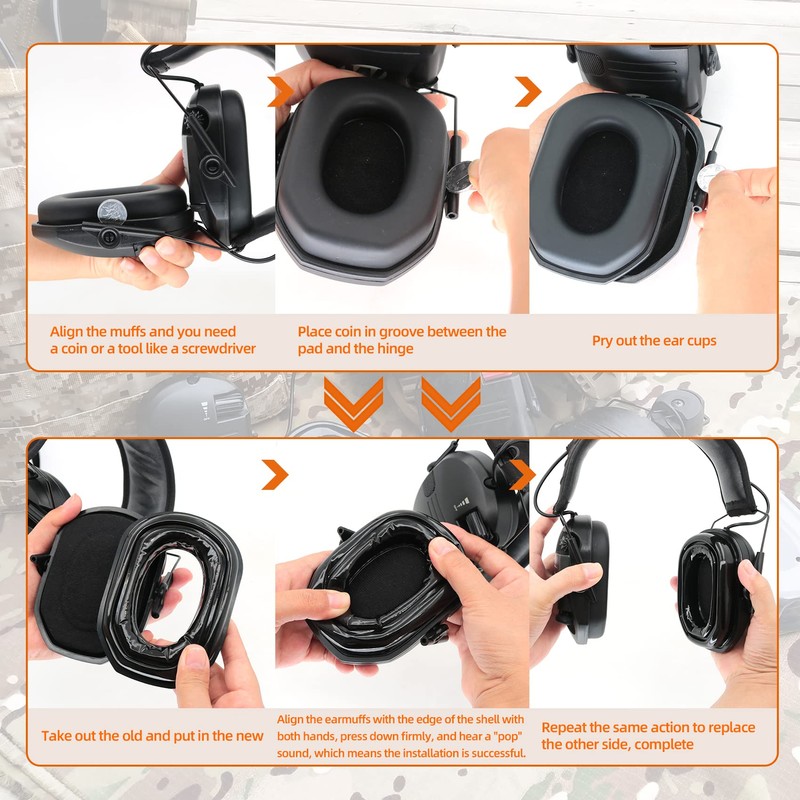 Gel Ear Cushion Softer Silicone Earpads with Sponge Plate Replacement