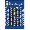 FeetPeople Curly (or Twister No-Tie) Shoelaces, Black/Silver, 2 Pair