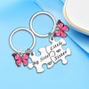 2PCs Big Sister Little Sister Keyring Sister Gifts from Sister