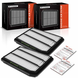 A-Premium 2-PC Engine Air Filter Compatible with Acura RL 1996-2004 3.5L, FWD, Replace# 1722005A000, 17220P5A000