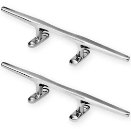 Anopono Cleat Sailboat Marine Boat Jet Ski Deck Line Rope SUS 316 Stainless Steel 8inch Corrosion Resistant Mooring Mooring Set of 2 (20cm (8")