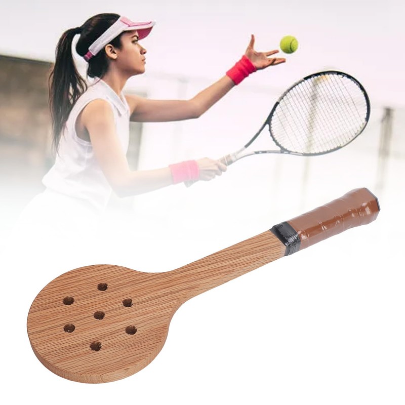 Wooden Tennis Spoon, Wooden Spoon Tennis Training Aid Tennis Racket