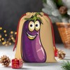 Juandeng Cartoon Eggplant Drawstring Gift Bags Holiday Parties Special Pouches