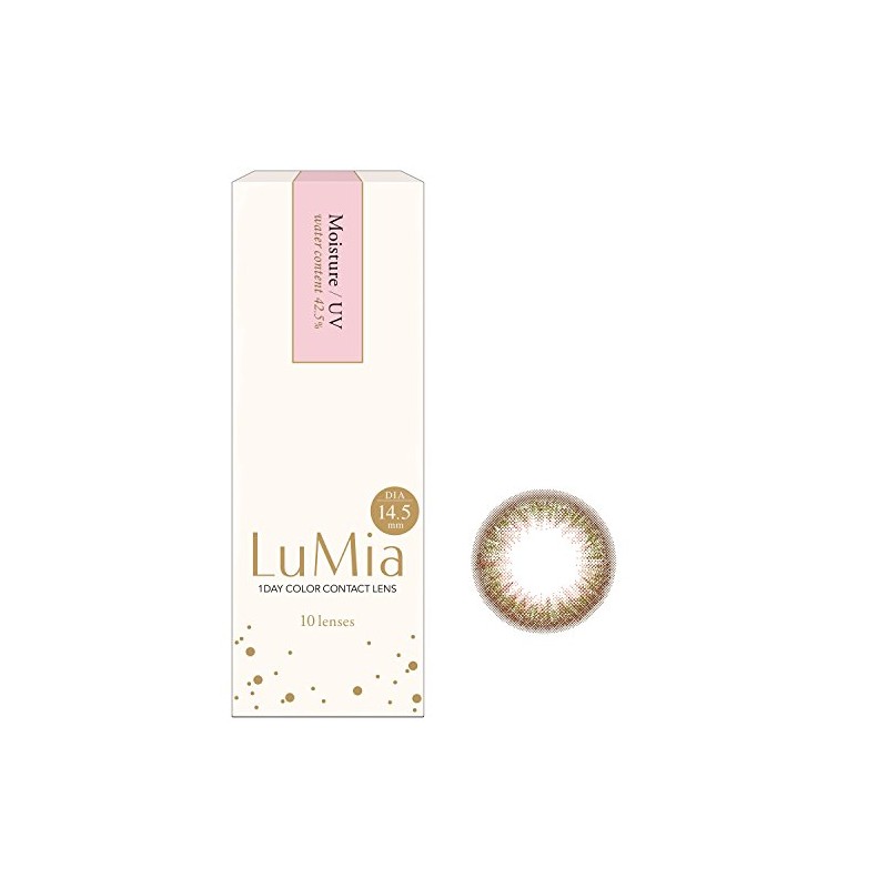 LuMia(ルミア) ワンデー14.5mm／10枚入 【シフォンオリーブ】 ±0.00