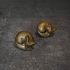 Fox Antique Brass Cabinet Drawer Knob and Pull Animal Kitchen