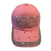 Popfizzy Rhinestone Bride Baseball Cap for Women, Bling Bridal Gift,