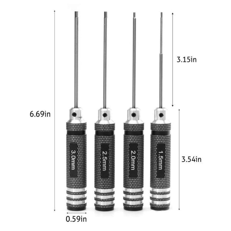 Hex Wrench Screwdriver, Titanium Nitride Precision Screwdriver Set for Drones,