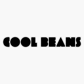 MAGNET Hot Rod - Cool Beans Magnet Vinyl Magnetic Sticker 20 mil - Size 5"