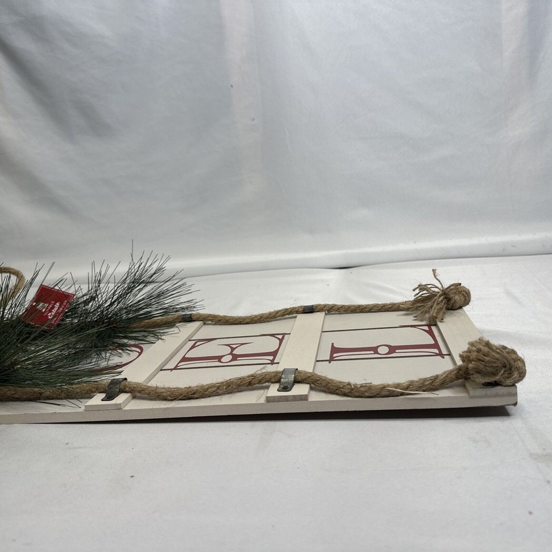 Sold By Kohl’s Christmas Sled Toboggan Noel Decor LARGE Pine